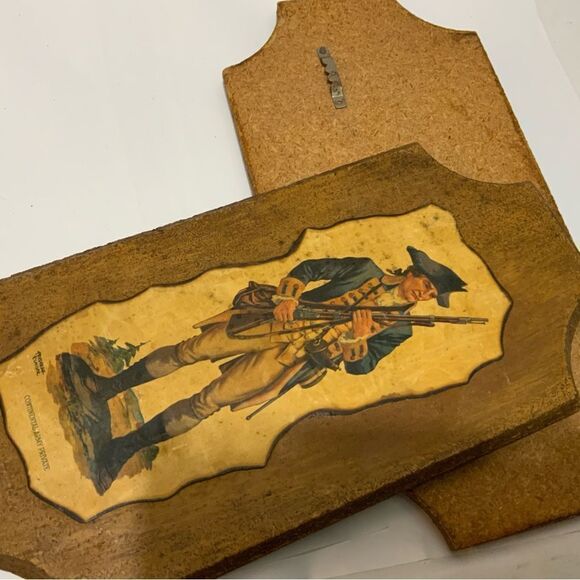 FREDERICK ELMIGER-SET OF 2, VINTAGE, REVOLUTIONARY WAR SOLDIER PRINTS 12”x6” A3 - Picture 4 of 5